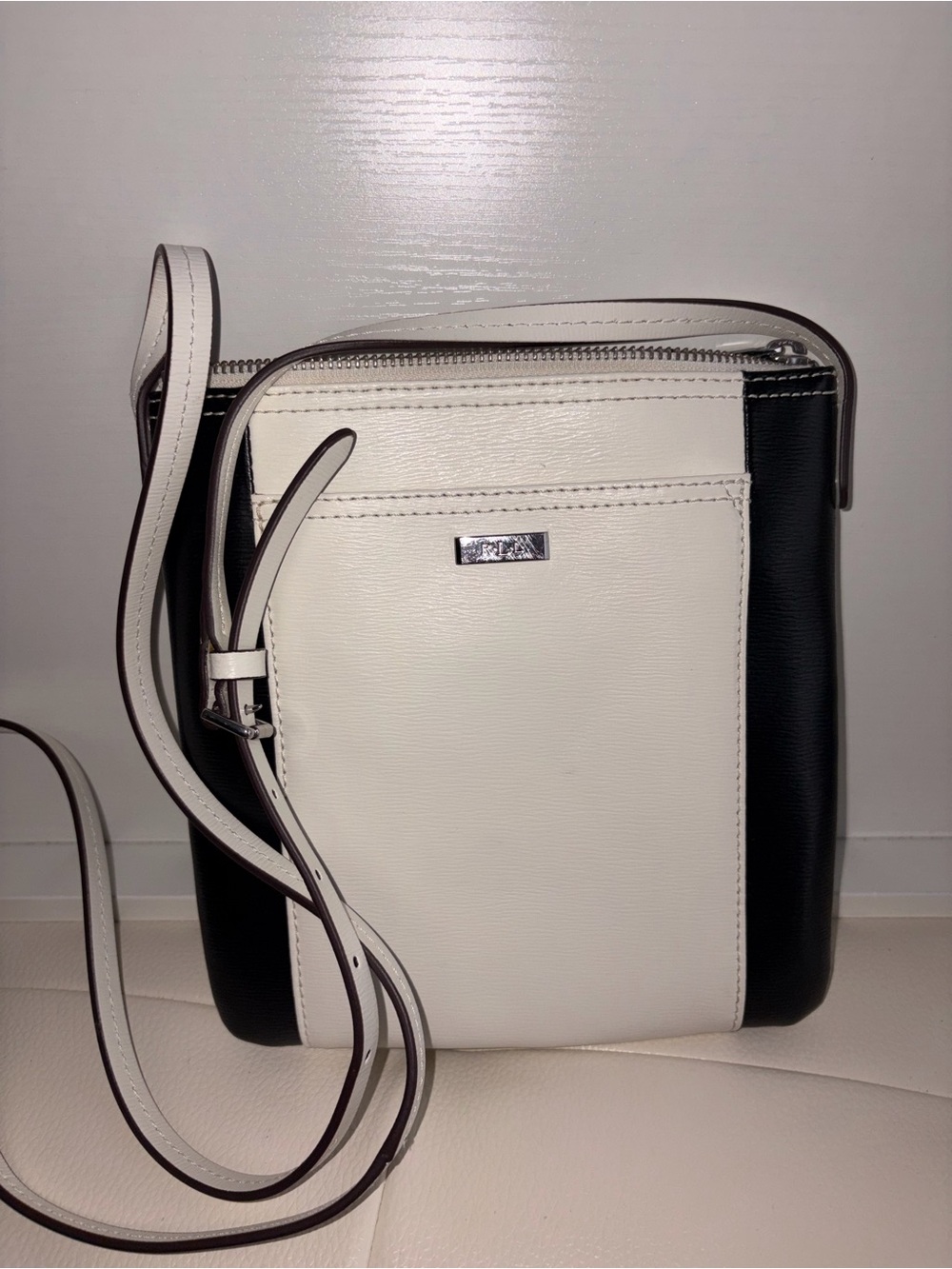 Ralph Lauren Two-Tone Black and White Crossbody Bag